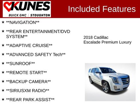 Used 2018 Cadillac Escalade Premium Luxury image 2
