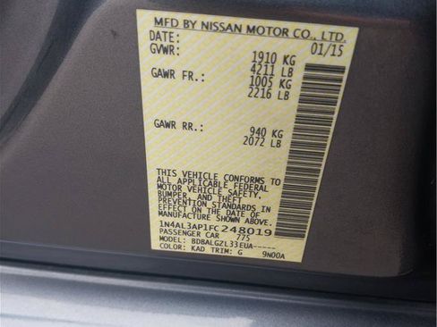 Used 2015 Nissan Altima 2.5 S w/ Power Driver Seat Package FWD image 14