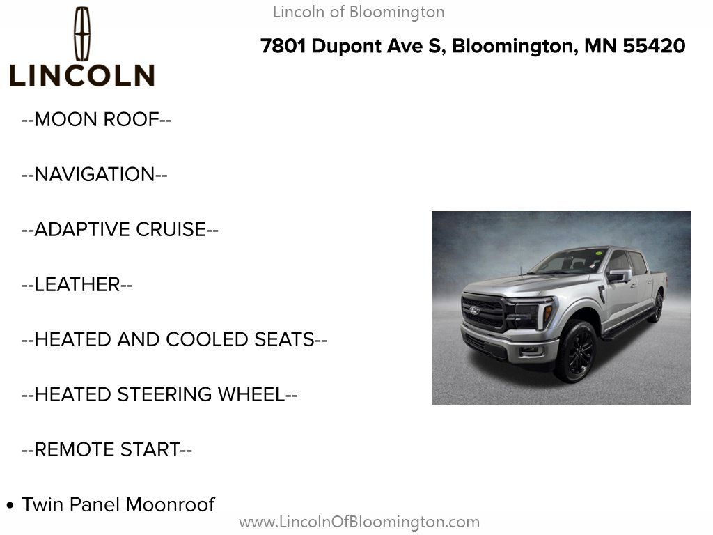 Used 2024 Ford F150 Lariat w/ Equipment Group 502A High AWD/4WD image 5