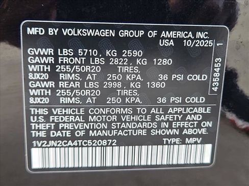 Used 2026 Volkswagen Atlas SE FWD image 27