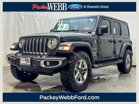 Used 2022 Jeep Wrangler Unlimited Sahara w/ Safety Group AWD/4WD image 1