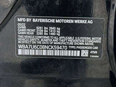 Used 2022 BMW M760i xDrive w/ Luxury Rear Seating Package image 34