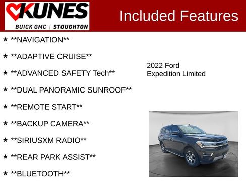Used 2022 Ford Expedition Limited AWD/4WD image 2