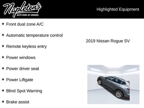 Used 2019 Nissan Rogue SV AWD/4WD image 3
