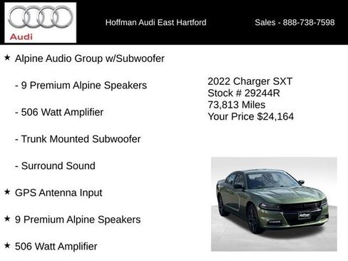 Used 2022 Dodge Charger SXT w/ Blacktop Package AWD/4WD image 12