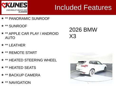 Used 2026 BMW X3 xDrive30i AWD/4WD image 2