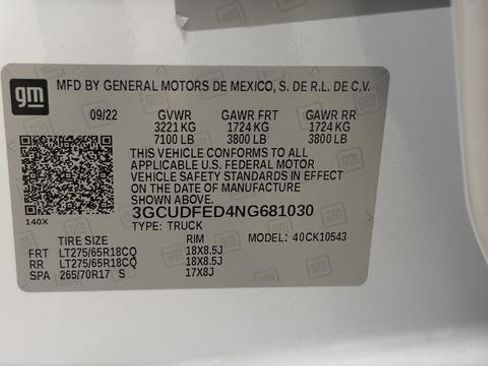 Used 2022 Chevrolet Silverado 1500 LT Trail Boss w/ LT Trail Boss Premium Package AWD/4WD image 27