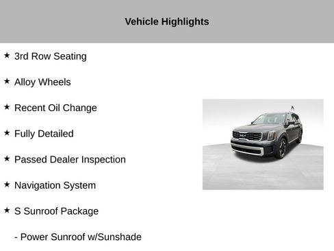 Certified 2024 Kia Telluride S w/ S Sunroof Package AWD/4WD image 19