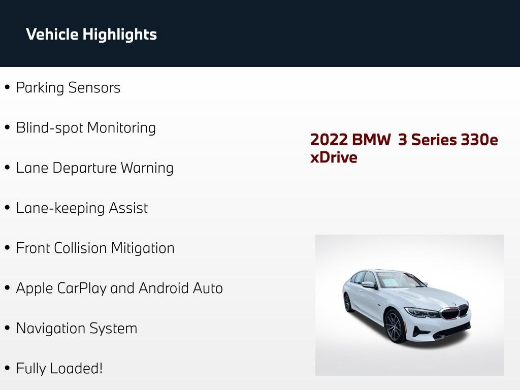 Used 2022 BMW 330e xDrive w/ Driving Assistance Package AWD/4WD image 67