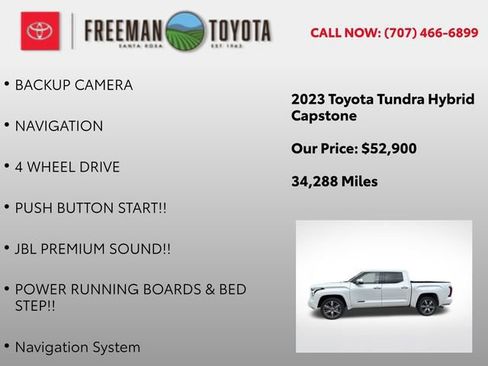 Used 2023 Toyota Tundra Capstone AWD/4WD image 9
