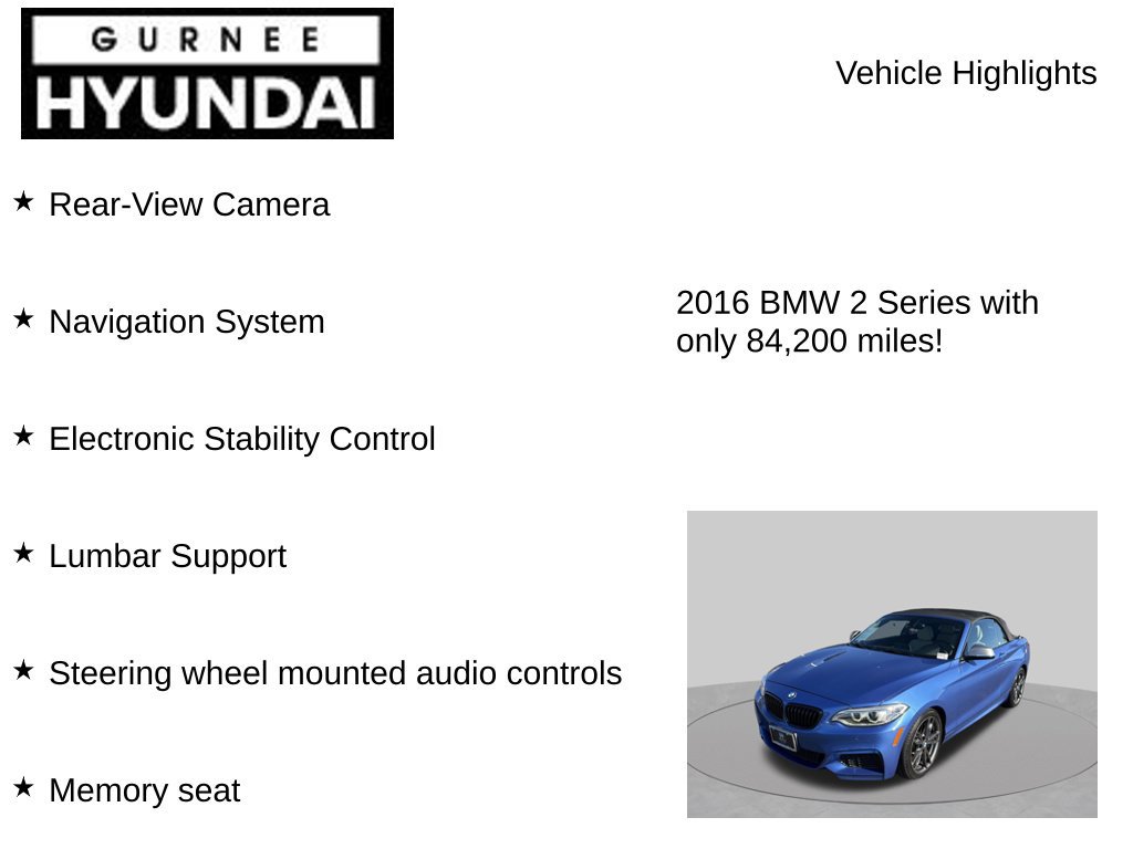 Used 2016 BMW M235i xDrive Convertible AWD/4WD image 8
