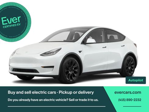 Used 2021 Tesla Model Y Long Range AWD/4WD image 1