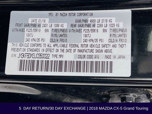 Used 2018 MAZDA CX-5 Grand Touring image 38