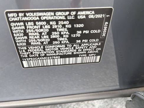 Used 2021 Volkswagen Atlas Cross Sport SE FWD image 42