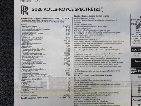 Used 2025 Rolls-Royce Spectre w/ Spectre Launch Package AWD/4WD image 25