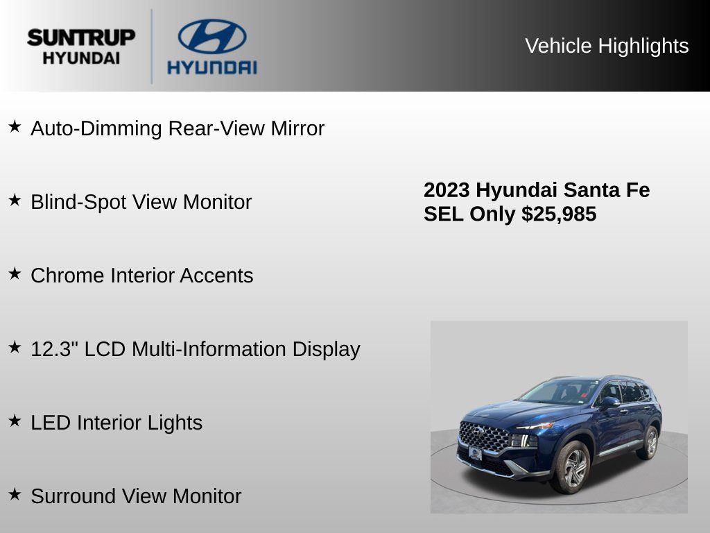 Used 2023 Hyundai Santa Fe SEL w/ Premium Package AWD/4WD image 30