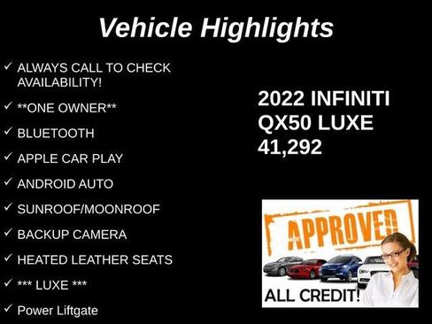 Used 2022 INFINITI QX50 Luxe FWD image 10