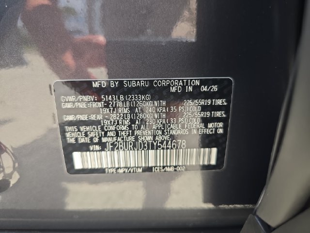 New 2026 Subaru Outback Touring XT AWD/4WD image 29