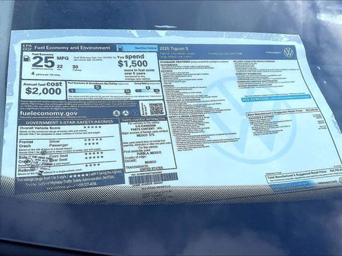 New 2026 Volkswagen Tiguan S image 18