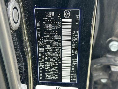 Certified 2025 Toyota Camry LE FWD image 54