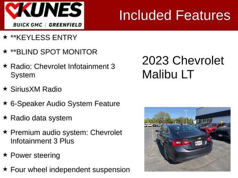 Used 2023 Chevrolet Malibu LT w/ Driver Confidence Package FWD image 3