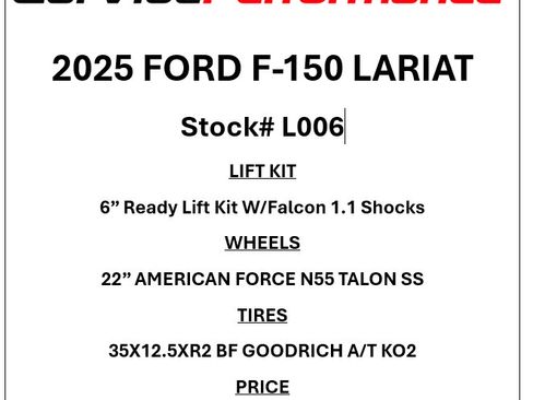 Used 2025 Ford F150 Lariat w/ Equipment Group 502A High AWD/4WD image 2