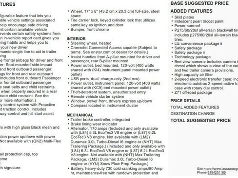 Certified 2021 Chevrolet Silverado 1500 LTZ w/ Technology Package AWD/4WD image 2