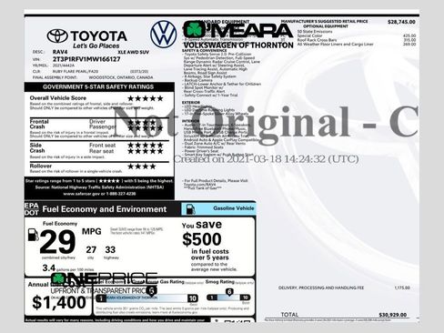 Used 2021 Toyota RAV4 XLE image 1