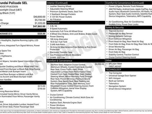 Used 2023 Hyundai Palisade SEL w/ Cargo Package AWD/4WD image 12