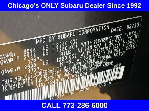 Certified 2023 Subaru Outback Wilderness image 19