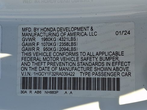 Certified 2024 Honda Accord EX image 27