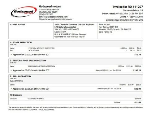 Used 2023 Chevrolet Corvette Z06 w/ Z07 Performance Package RWD image 86