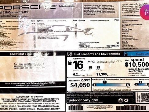 Used 2024 Porsche 718 Cayman GT4 RS image 2