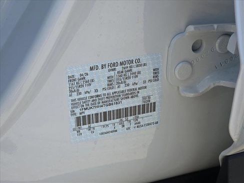 New 2026 Ford Explorer Platinum RWD image 16