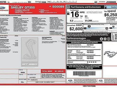 Certified 2018 Ford Mustang Shelby GT350 w/ Convenience Package image 36