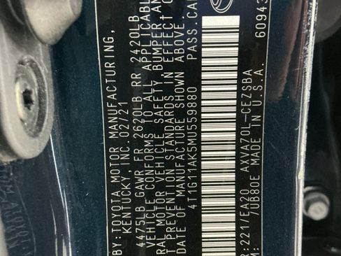 Used 2021 Toyota Camry SE FWD image 48
