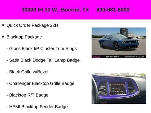 Used 2022 Dodge Challenger R/T w/ Blacktop Package RWD image 10