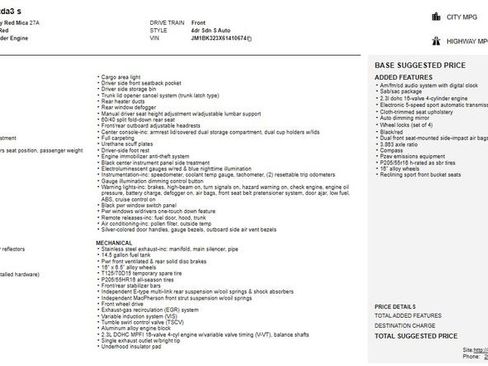 Used 2006 MAZDA MAZDA3 s image 1