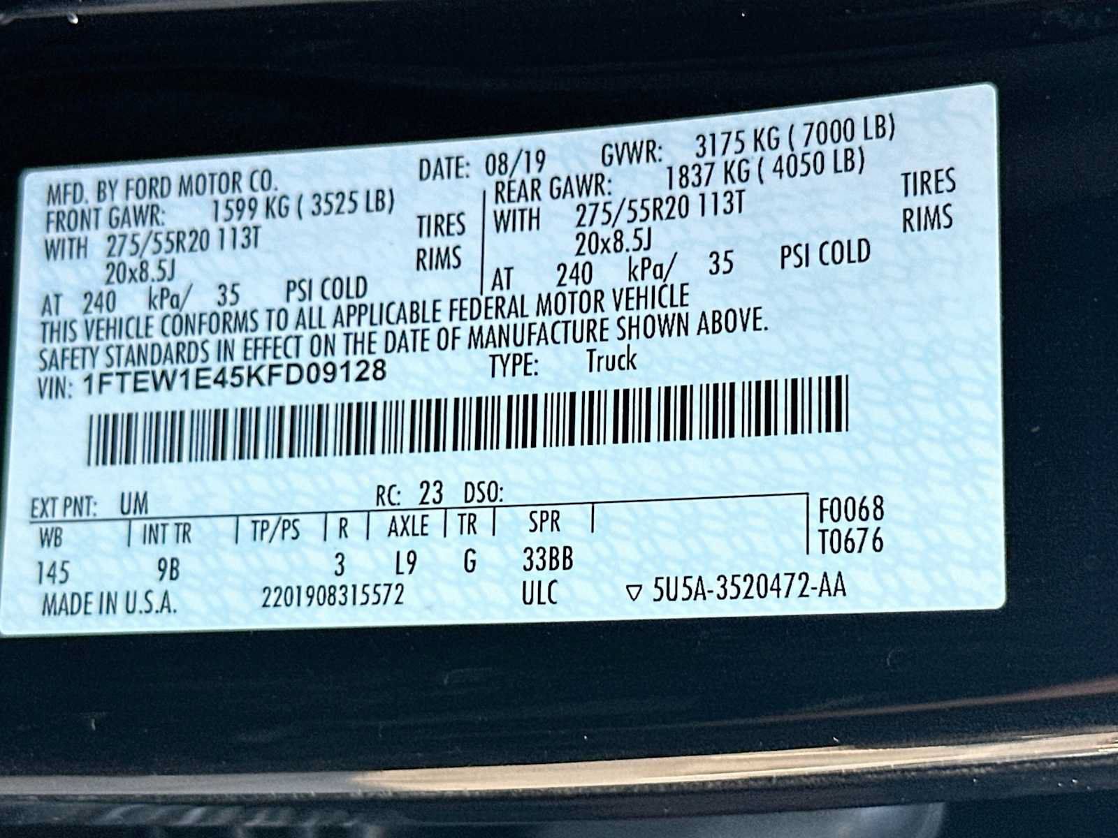 Used 2019 Ford F150 Platinum w/ Equipment Group 701A Luxury AWD/4WD image 32