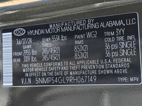 Used 2024 Hyundai Santa Fe Calligraphy FWD image 14