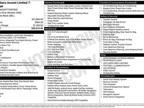 Used 2026 Subaru Ascent Limited AWD/4WD image 3
