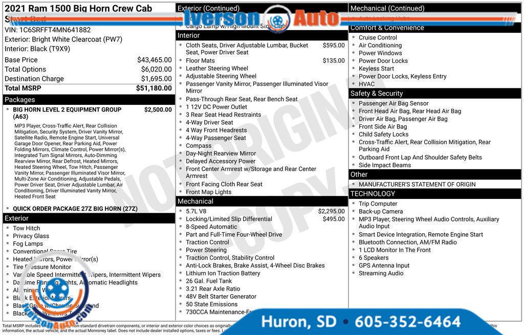 Used 2021 RAM 1500 Big Horn AWD/4WD image 4