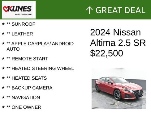 Used 2024 Nissan Altima 2.5 SR w/ SR Premium Package image 2