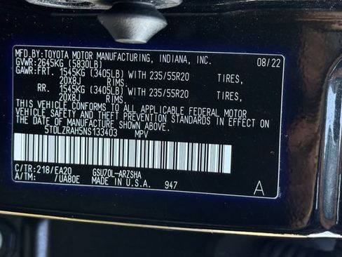 Used 2022 Toyota Highlander XSE FWD image 33