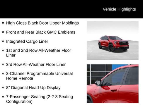 New 2026 GMC Acadia Elevation w/ Black Edition AWD/4WD image 14