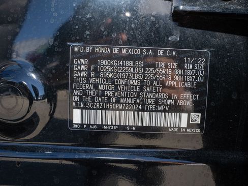 Certified 2023 Honda HR-V Sport image 36