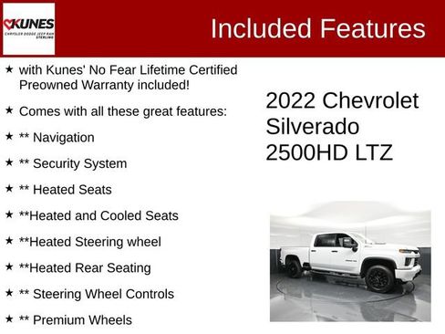 Used 2022 Chevrolet Silverado 2500 LTZ w/ LTZ Plus Package AWD/4WD image 2