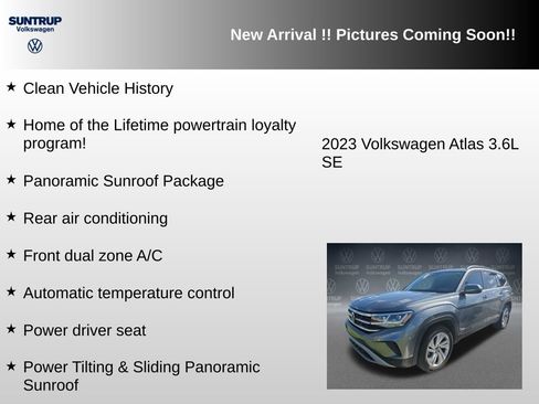 Used 2023 Volkswagen Atlas SE w/ Panoramic Sunroof Package FWD image 6