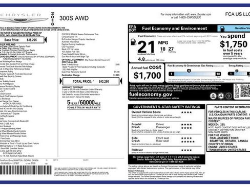 Used 2018 Chrysler 300 S w/ Beats Audio Group image 3