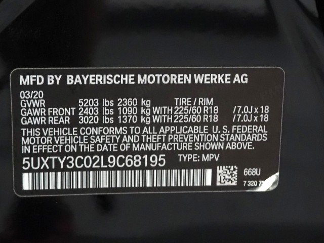 Used 2020 BMW X3 sDrive30i w/ Convenience Package RWD image 59